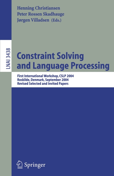 Cover image for book Constraint Solving and Language Processing