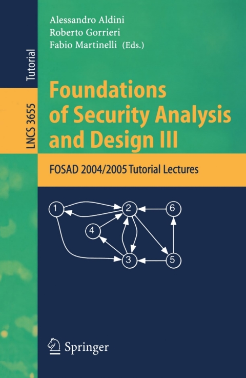 Cover image for book Foundations of Security Analysis and Design III