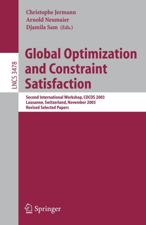 Cover image for book Global Optimization and Constraint Satisfaction