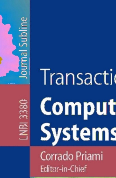 Cover image for book Transactions on Computational Systems Biology I