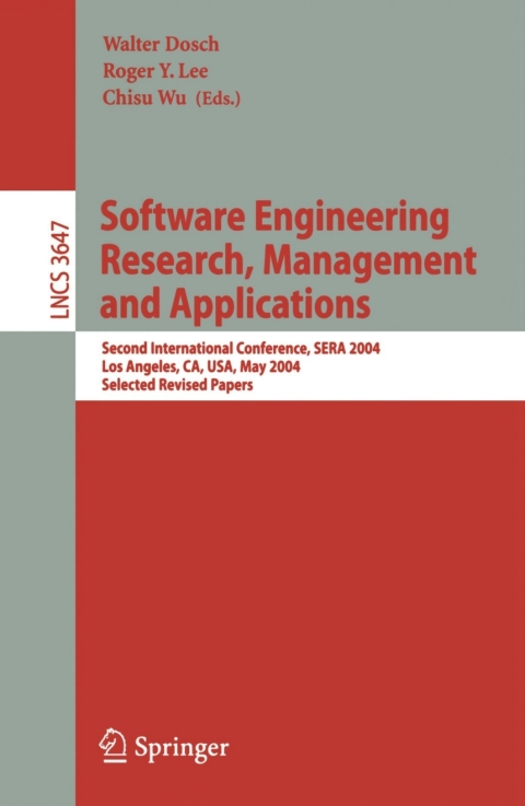 Software Engineering Research and Applications 