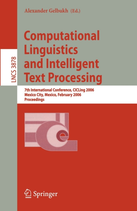 Cover image for book Computational Linguistics and Intelligent Text Processing