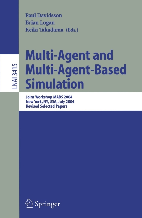 Cover image for book Multi-Agent and Multi-Agent-Based Simulation