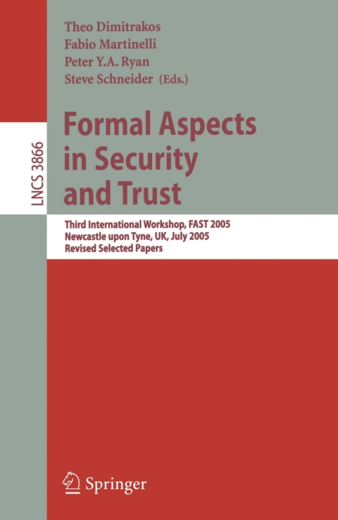 Cover image for book Formal Aspects in Security and Trust
