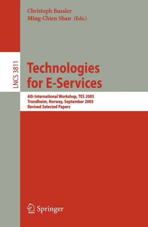 Cover image for book Technologies for E-Services