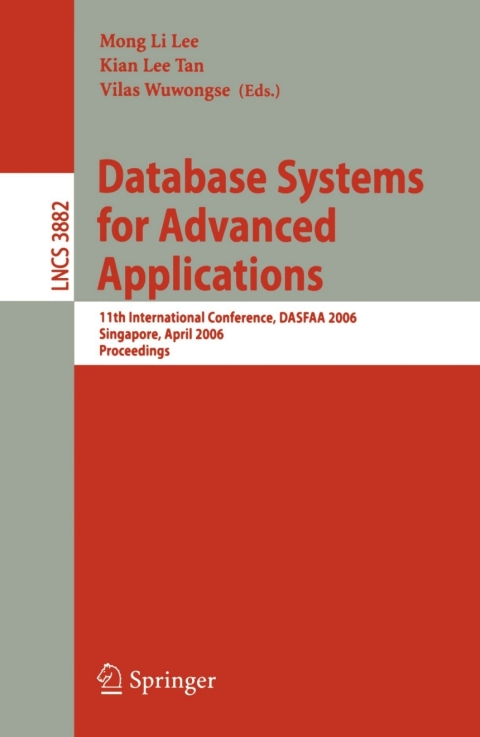 Cover image for book Database Systems for Advanced Applications