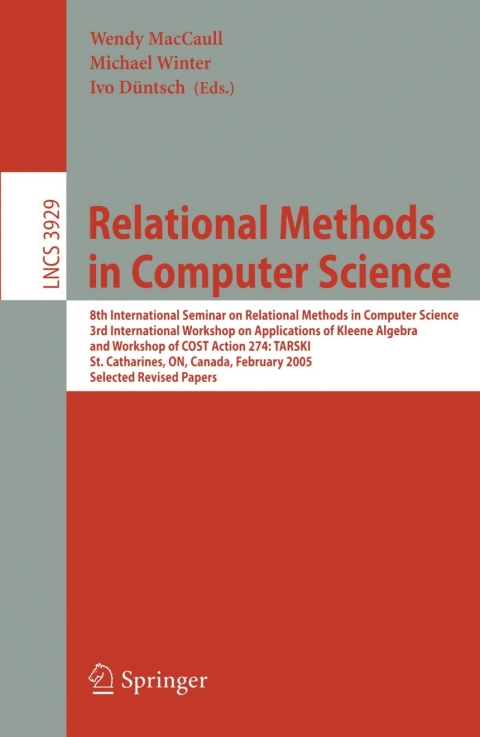 Cover image for book Relational Methods in Computer Science