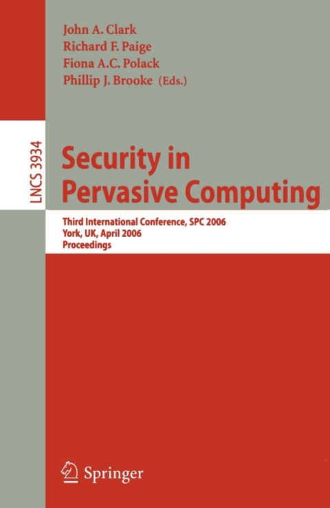 Security in Pervasive Computing 