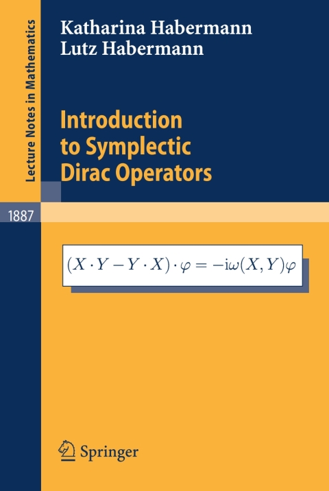 Cover image for book Introduction to Symplectic Dirac Operators