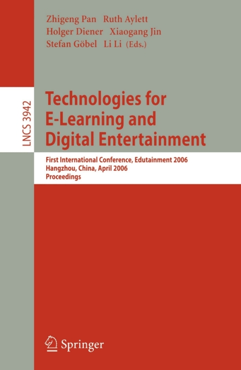 Cover image for book Technologies for E-Learning and Digital Entertainment