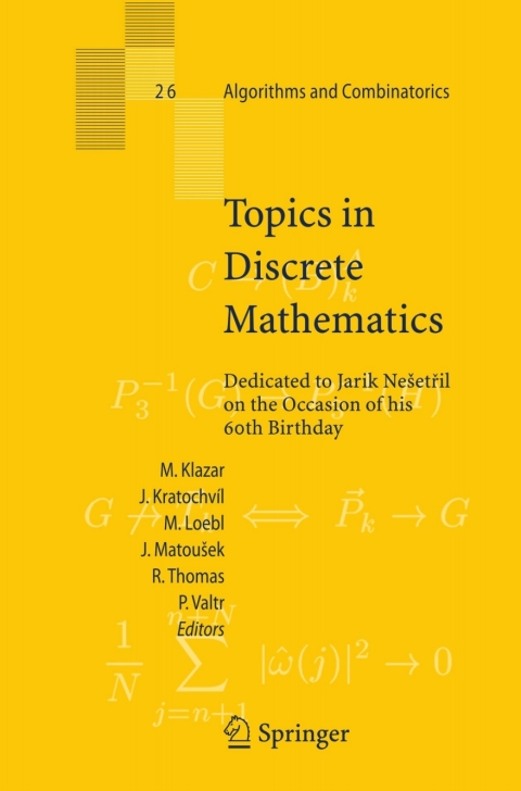 Cover image for book Topics in Discrete Mathematics