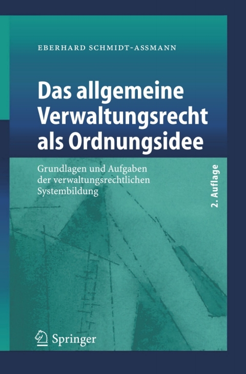 Cover image for book Das allgemeine Verwaltungsrecht als Ordnungsidee
