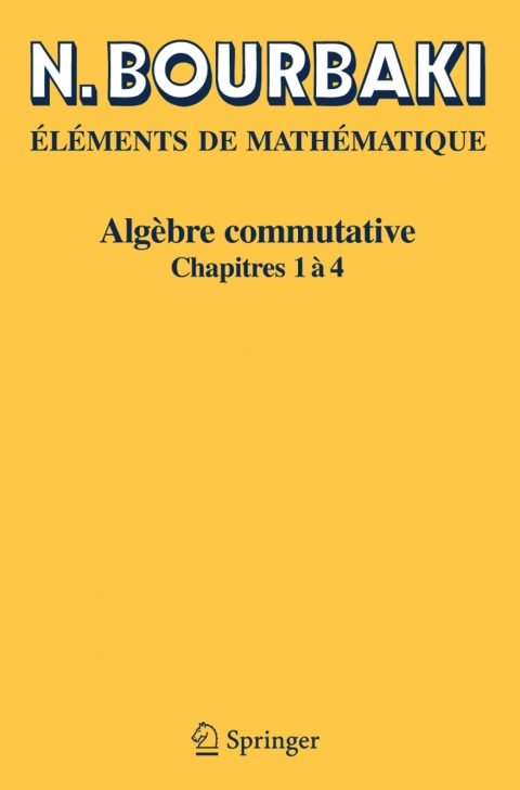 Cover image for book Algèbre commutative