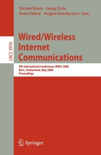 Imagen de portada: Wired/Wireless Internet Communications 1st edition 9783540340232