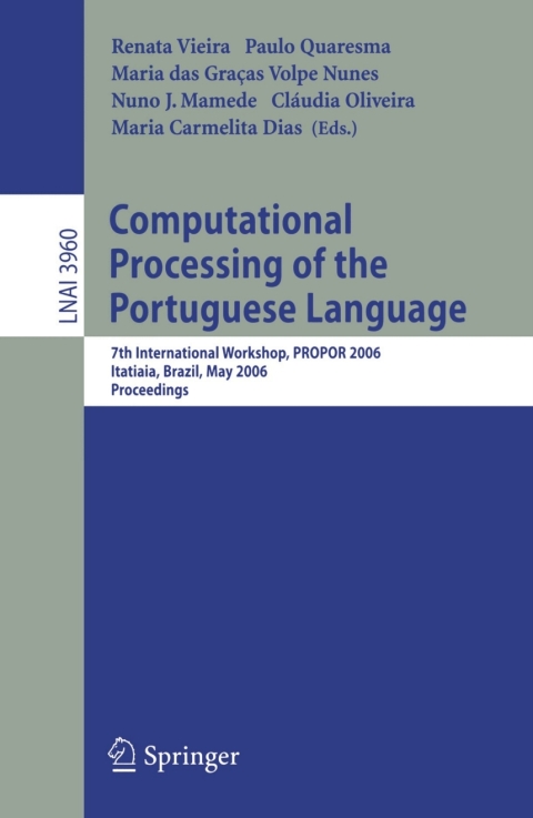 Cover image for book Computational Processing of the Portuguese Language