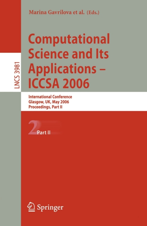 Cover image for book Computational Science and Its Applications - ICCSA 2006