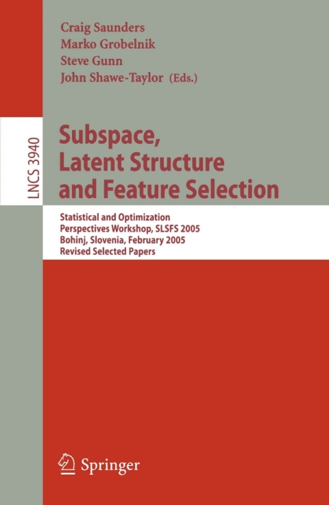 Cover image for book Subspace, Latent Structure and Feature Selection