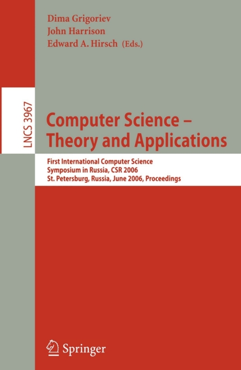 Cover image for book Computer Science -- Theory and Applications