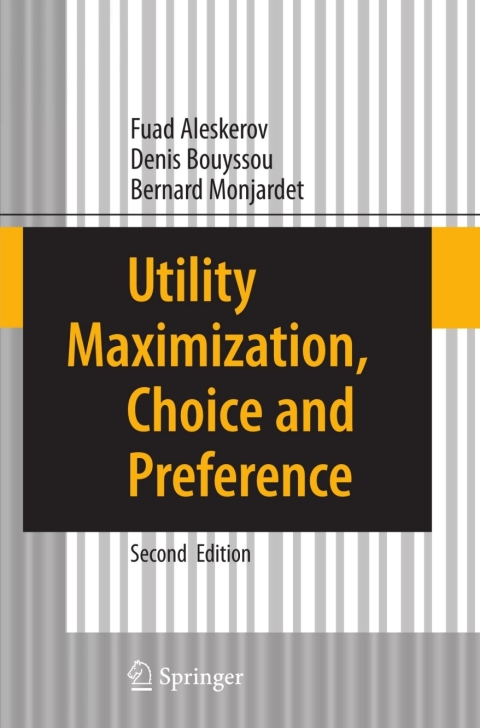 Cover image for book Utility Maximization, Choice and Preference