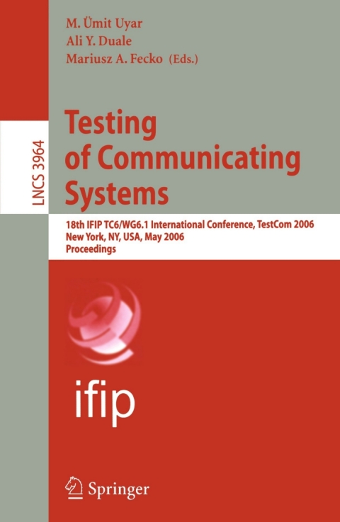 Cover image for book Testing of Communicating Systems