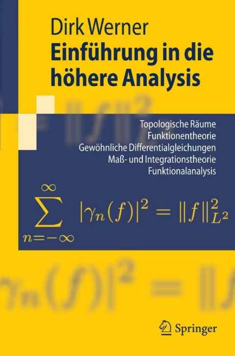 Cover image for book Einführung in die höhere Analysis