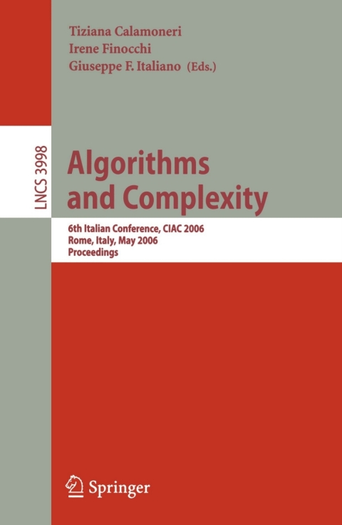 Cover image for book Algorithms and Complexity