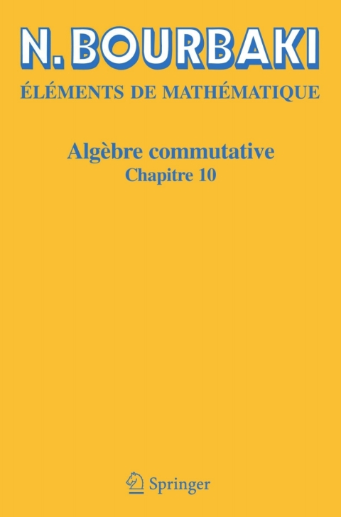 Cover image for book Algèbre commutative