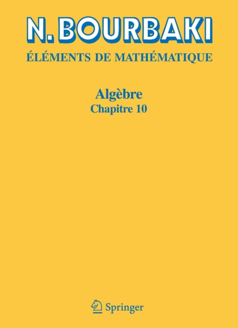 Cover image for book Algèbre