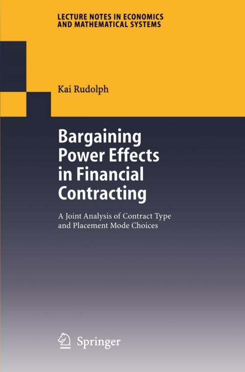 Cover image for book Bargaining Power Effects in Financial Contracting