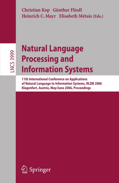 Cover image for book Natural Language Processing and Information Systems