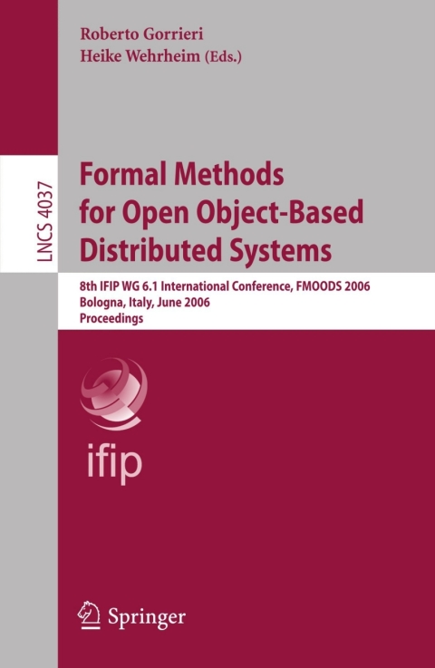 Cover image for book Formal Methods for Open Object-Based Distributed Systems