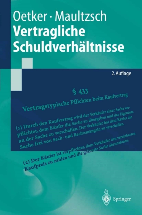 Vertragliche SchuldverhÃ¤ltnisse 