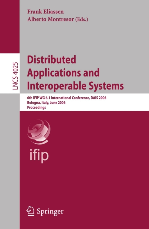 Cover image for book Distributed Applications and Interoperable Systems