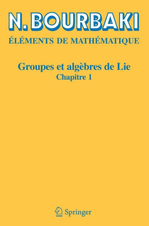 Cover image for book Groupes et algèbres de Lie