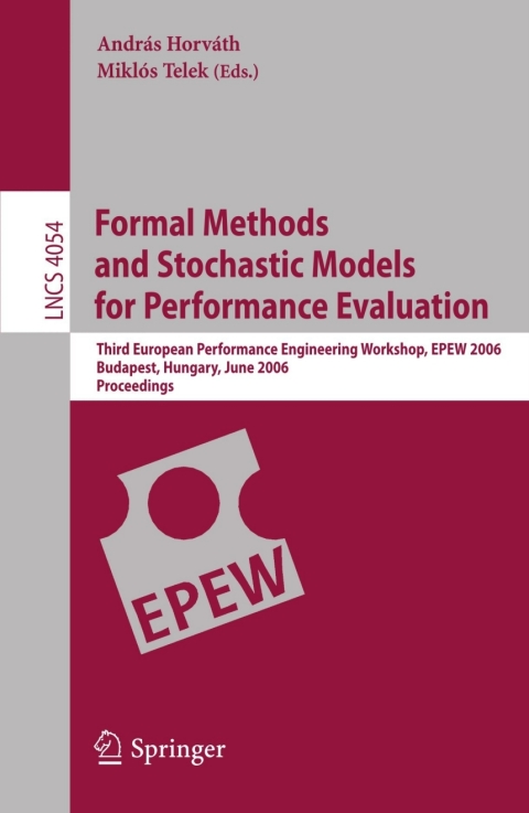 Cover image for book Formal Methods and Stochastic Models for Performance Evaluation