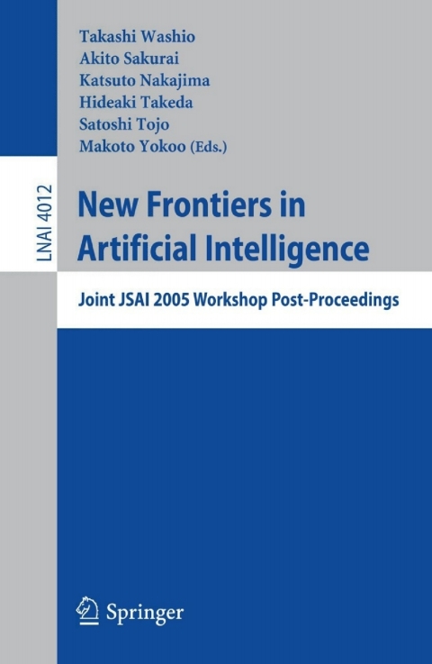 Cover image for book New Frontiers in Artificial Intelligence