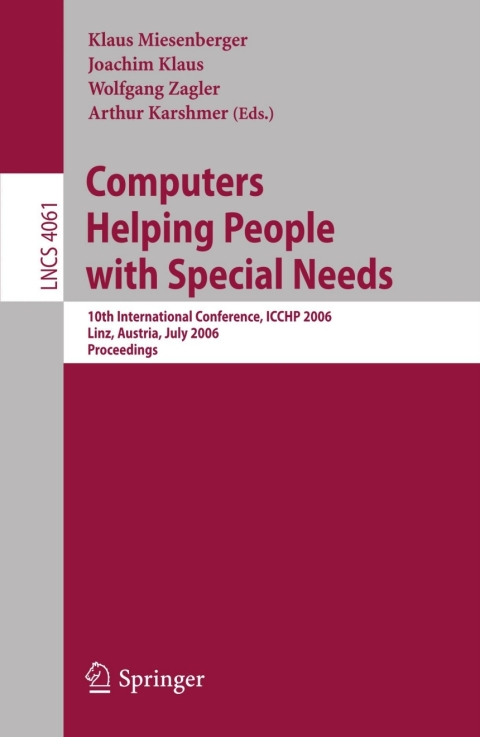Cover image for book Computers Helping People with Special Needs