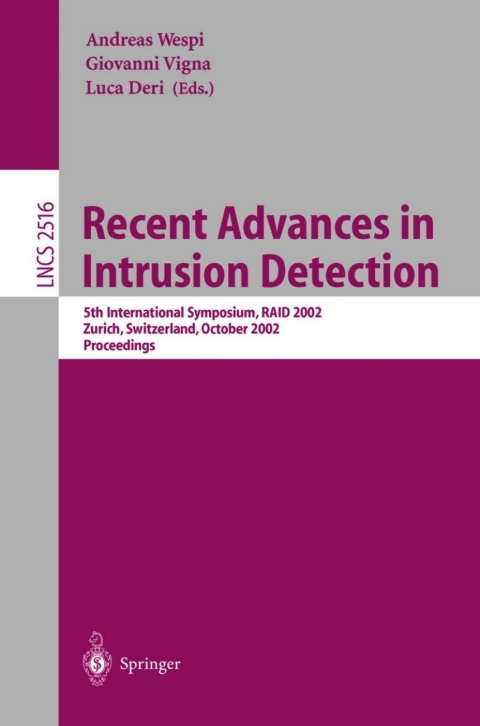Cover image for book Recent Advances in Intrusion Detection