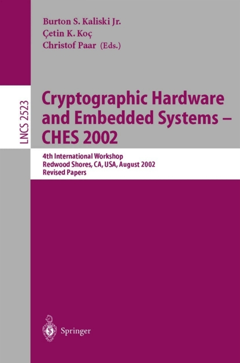 Cover image for book Cryptographic Hardware and Embedded Systems - CHES 2002