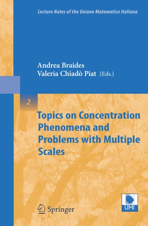 Cover image for book Topics on Concentration Phenomena and Problems with Multiple Scales