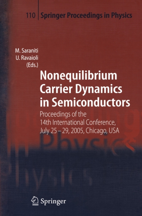 Cover image for book Nonequilibrium Carrier Dynamics in Semiconductors