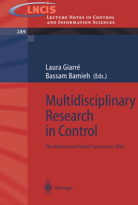 Cover image for book Multidisciplinary Research in Control
