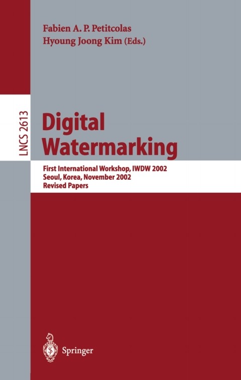Cover image for book Digital Watermarking