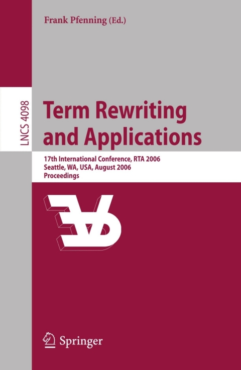 Cover image for book Term Rewriting and Applications