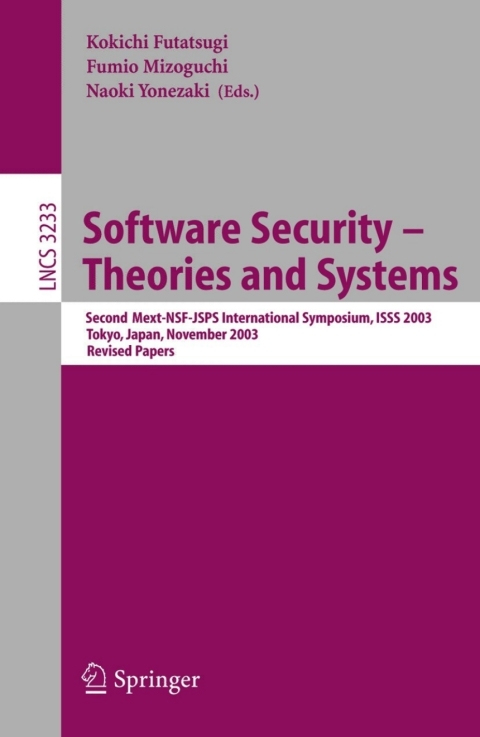 Cover image for book Software Security - Theories and Systems