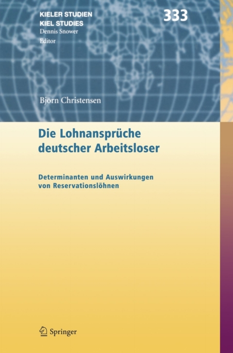 Cover image for book Die Lohnansprüche deutscher Arbeitsloser