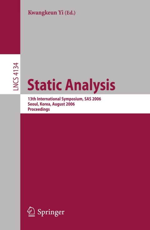 Cover image for book Static Analysis