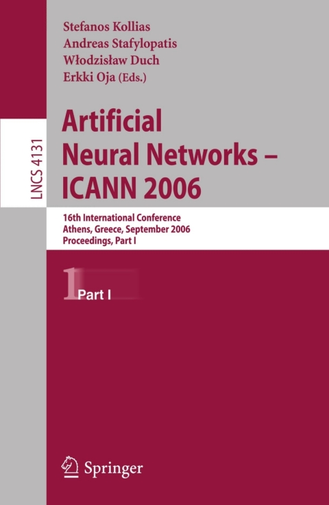 Cover image for book Artificial Neural Networks - ICANN 2006