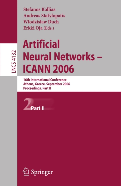 Cover image for book Artificial Neural Networks - ICANN 2006