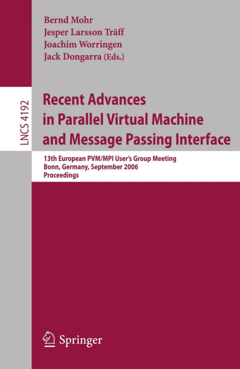 Cover image for book Recent Advances in Parallel Virtual Machine and Message Passing Interface